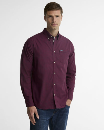 Barbour Harbourwall Tailored Shirt Red - front