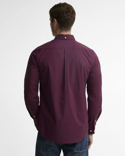 Barbour Harbourwall Tailored Shirt Red - back