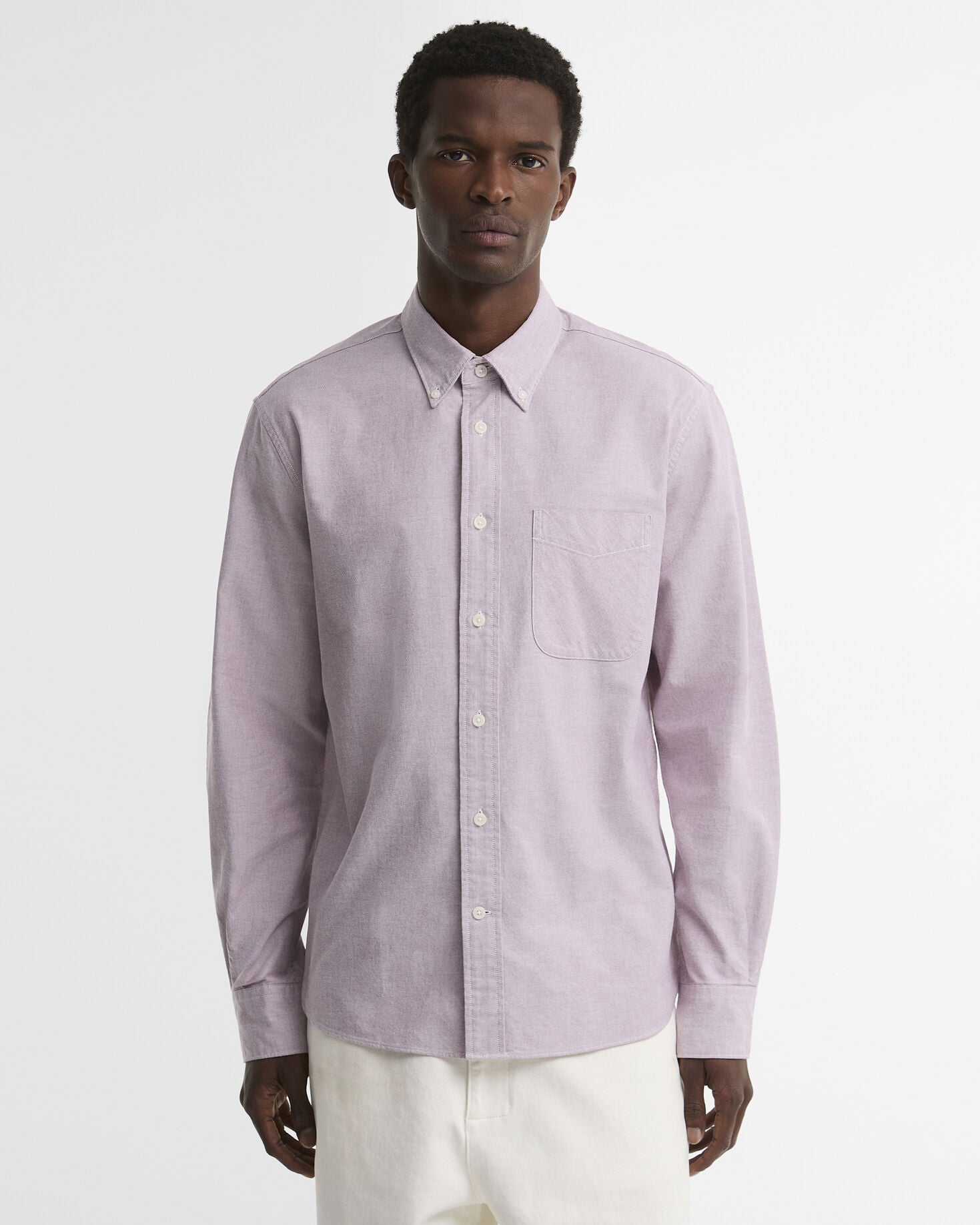 Barbour Authentic Oxford Shirt Dark Red - front