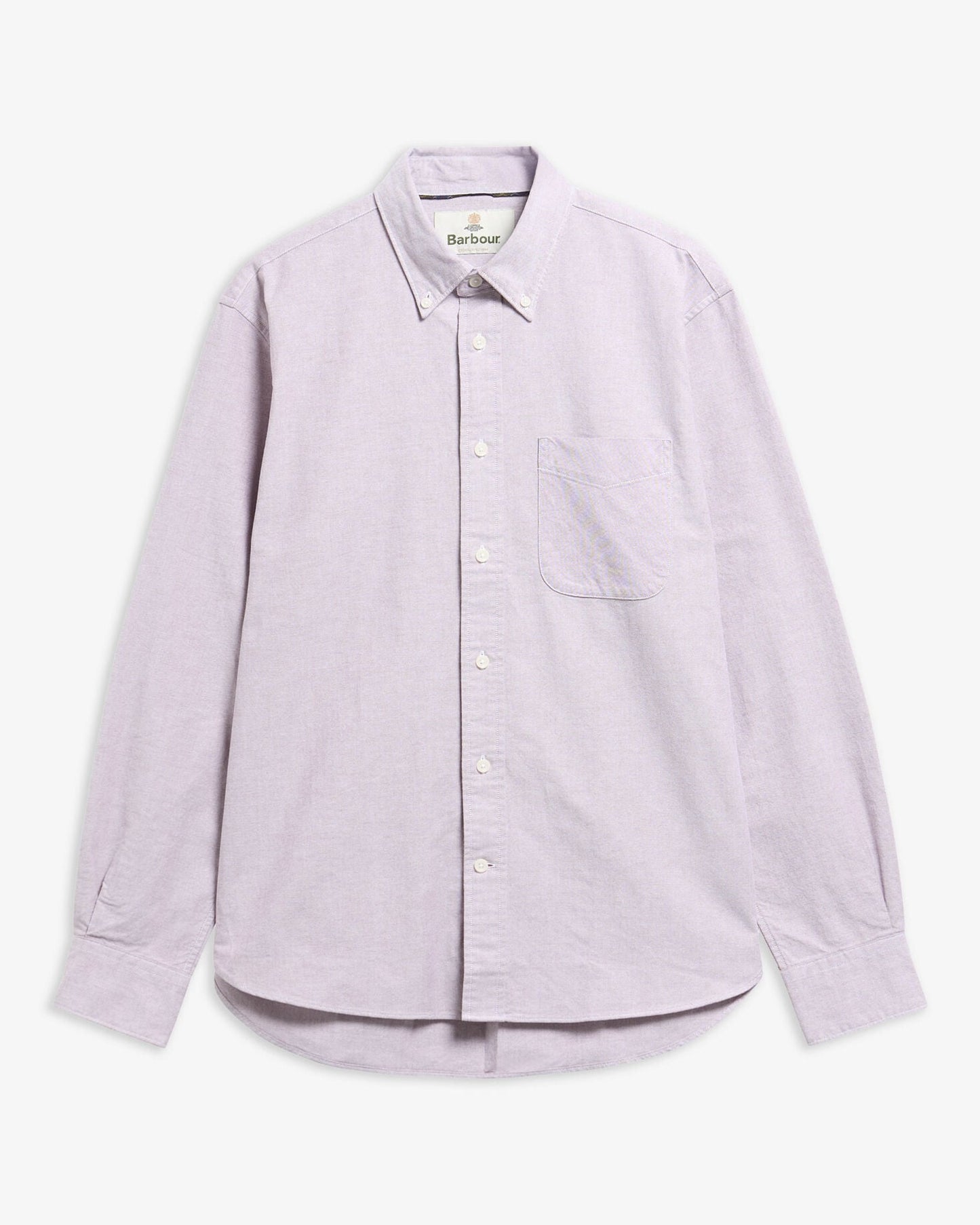 Barbour Authentic Oxford Shirt Dark Red - flat