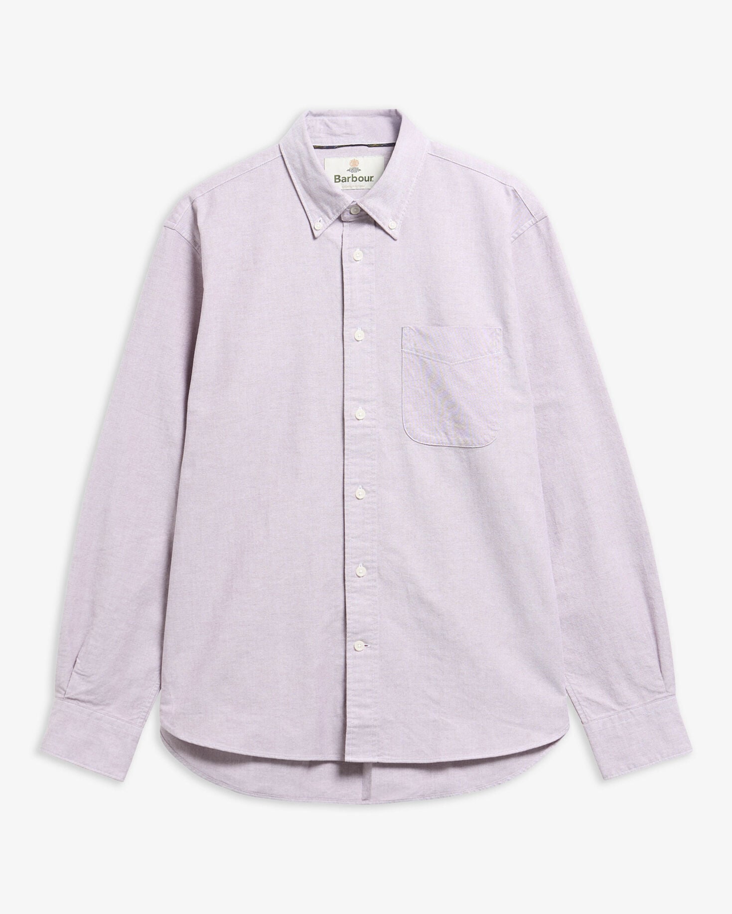 Barbour Authentic Oxford Shirt Dark Red - flat