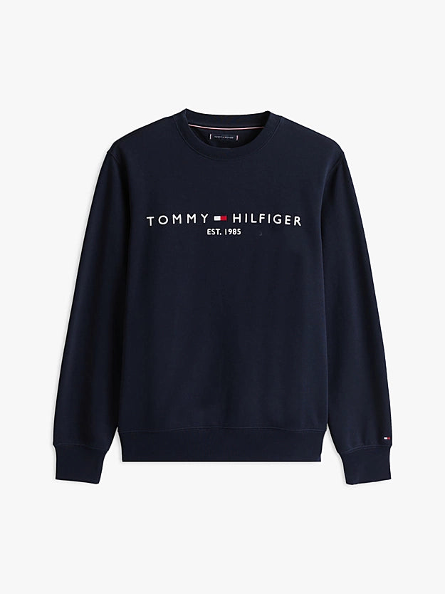 Tommy Hilfiger Logo Embroidery Flex Fleece Sweatshirt - Navy Blue MW0MW11596_DW5_alternate4