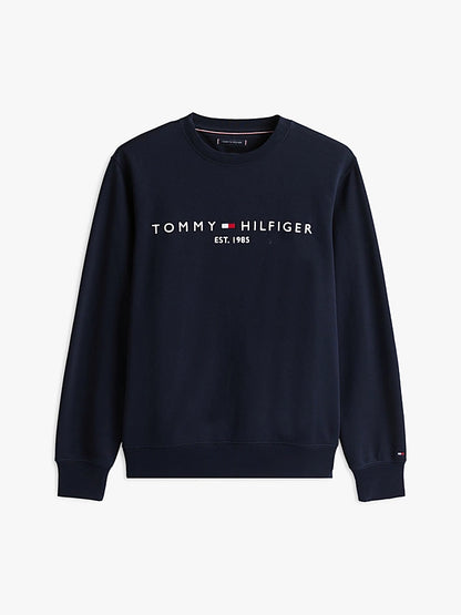 Tommy Hilfiger Logo Embroidery Flex Fleece Sweatshirt - Navy Blue MW0MW11596_DW5_alternate4