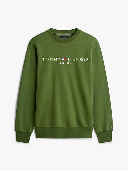 Tommy Hilfiger Logo Embroidery Flex Fleece Sweatshirt - Mountain Pine MW0MW11596_L01_alternate4