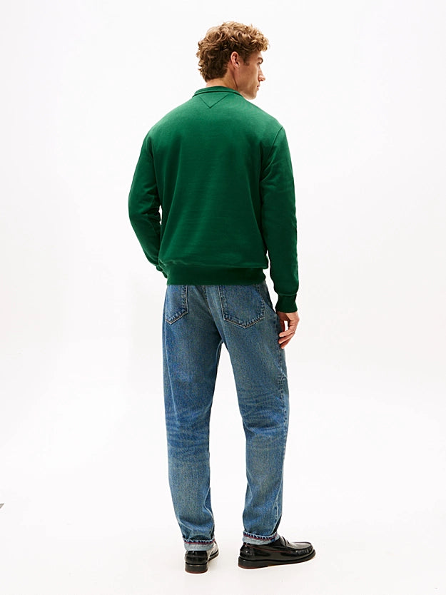 Tommy Hilfiger Logo Embroidery Flex Fleece Sweatshirt - Ornamental Green MW0MW11596_L6K_alternate4