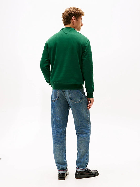 Tommy Hilfiger Logo Embroidery Flex Fleece Sweatshirt - Ornamental Green MW0MW11596_L6K_alternate4