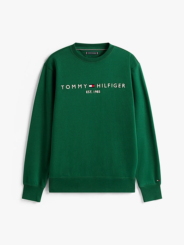 Tommy Hilfiger Logo Embroidery Flex Fleece Sweatshirt - Ornamental Green MW0MW11596_L6K_alternate6