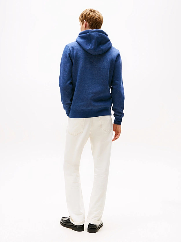 Tommy Hilfiger Logo Embroidery Flex Fleece Hoody - Aegean Sea Heather MW0MW11599_DVI_alternate3