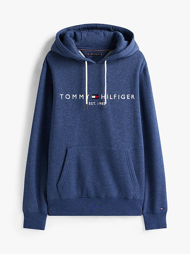 Tommy Hilfiger Logo Embroidery Flex Fleece Hoody - Aegean Sea Heather MW0MW11599_DVI_alternate4