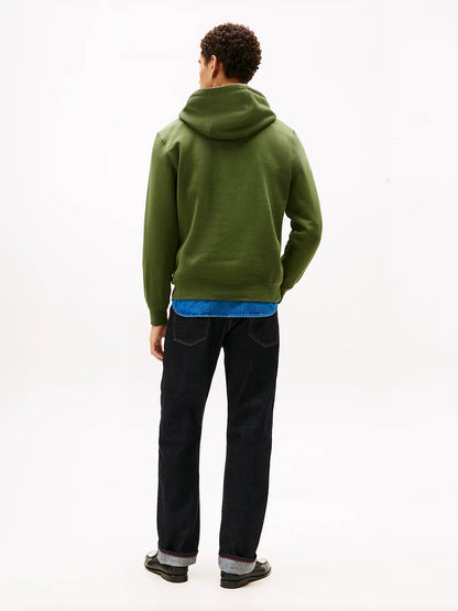 Tommy Hilfiger Logo Embroidery Flex Fleece Hoody - Mountain Pine MW0MW11599_L01_alternate3