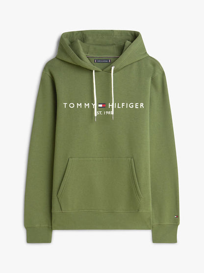 Tommy Hilfiger Logo Embroidery Flex Fleece Hoody - Mountain Pine MW0MW11599_L01_alternate4