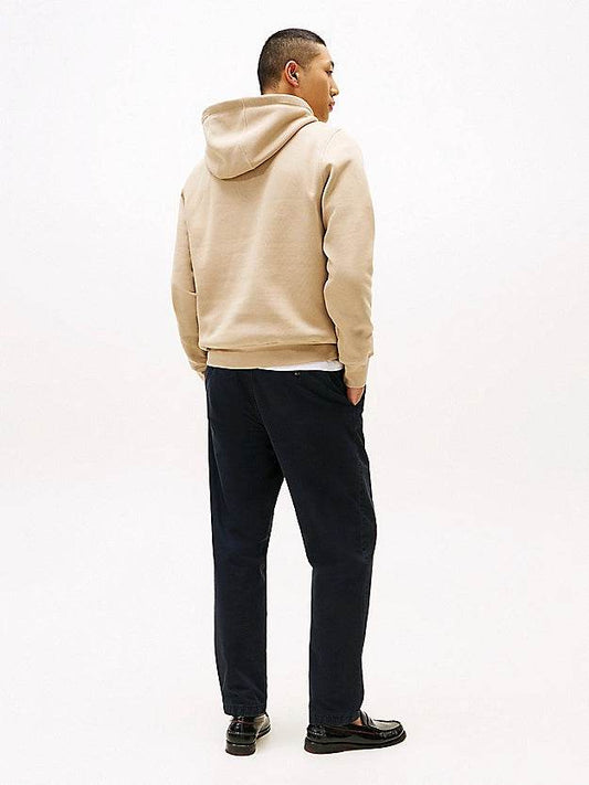 Tommy Hilfiger Logo Embroidery Drawstring Hoody - Light Brown MW0MW11599_RBT_alternate3