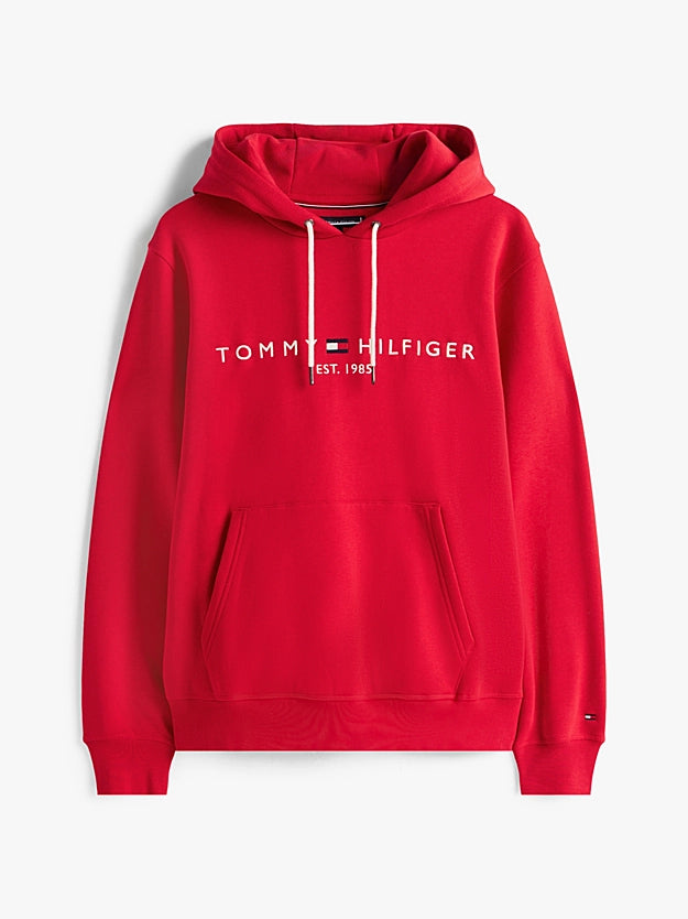 Tommy Hilfiger Logo Embroidery Flex Fleece Hoody - Medium Red MW0MW11599_XLD_alternate4