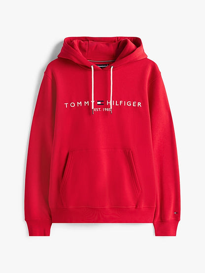 Tommy Hilfiger Logo Embroidery Flex Fleece Hoody - Medium Red MW0MW11599_XLD_alternate4