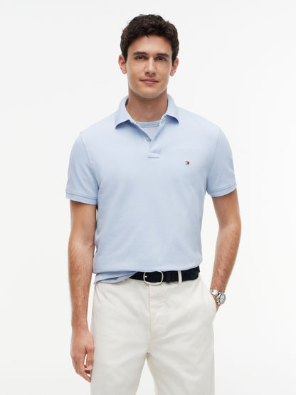 Tommy Hilfiger 1985 Regular Fit Pique Polo - Sky Blue MW0MW17770_C1O_alternate1_ay_c5d590fa-04b7-484e-995f-3826a0e79368