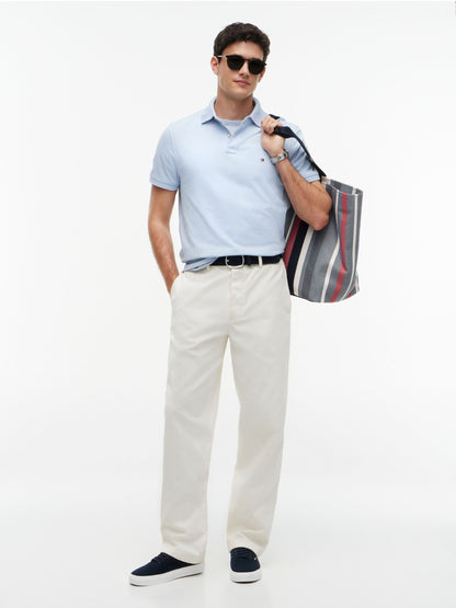 Tommy Hilfiger 1985 Regular Fit Pique Polo - Sky Blue MW0MW17770_C1O_alternate2_ay_4a633612-a0f9-4bf5-84c6-1a077e02b7d8