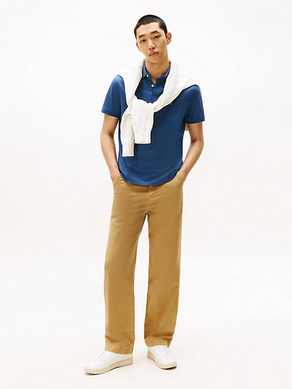 Tommy Hilfiger Flag Embroidery Regular Polo Shirt - Aegean Sea MW0MW17770_DBZ_alternate2_1159cbca-e035-4109-868b-c973e140b171