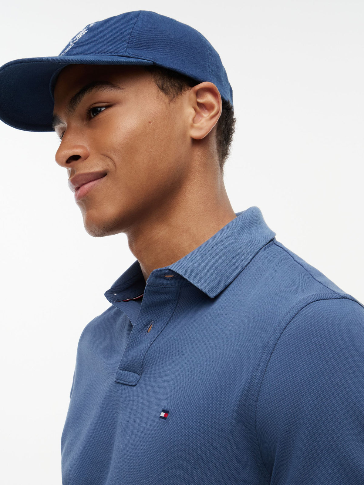 Tommy Hilfiger 1985 Regular Fit Pique Polo - Aegean Sea MW0MW17770_DBZ_alternate3_ay