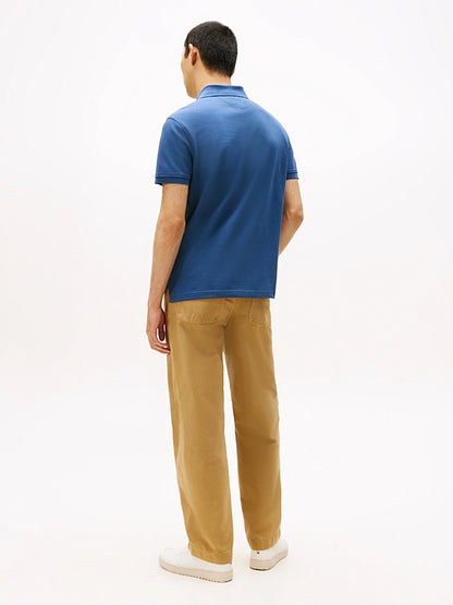 Tommy Hilfiger Flag Embroidery Regular Polo Shirt - Aegean Sea MW0MW17770_DBZ_alternate3_f010388c-1963-47f7-ae0f-c5f0437f9974