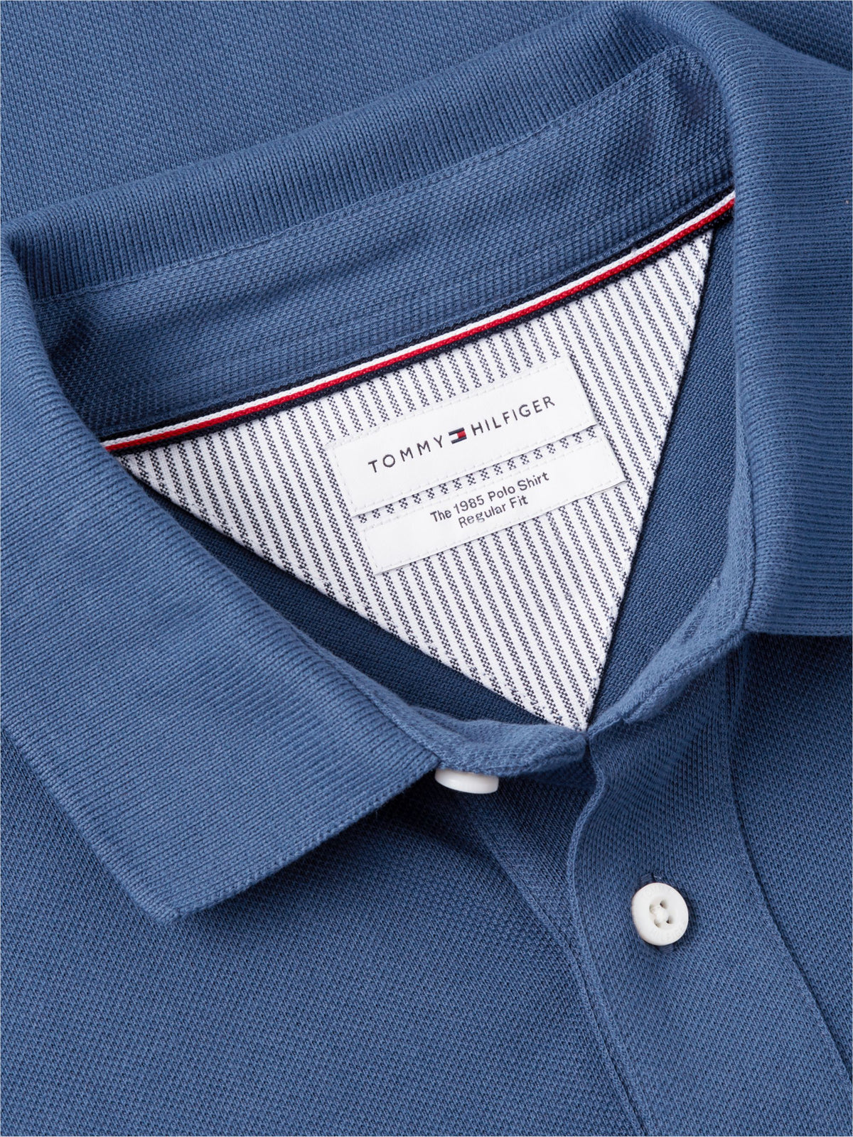 Tommy Hilfiger 1985 Regular Fit Pique Polo - Aegean Sea MW0MW17770_DBZ_alternate5_ay