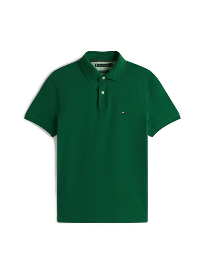 Tommy Hilfiger 1985 Regular Fit Pique Polo - Ornamental Green MW0MW17770_L6K_main_ay