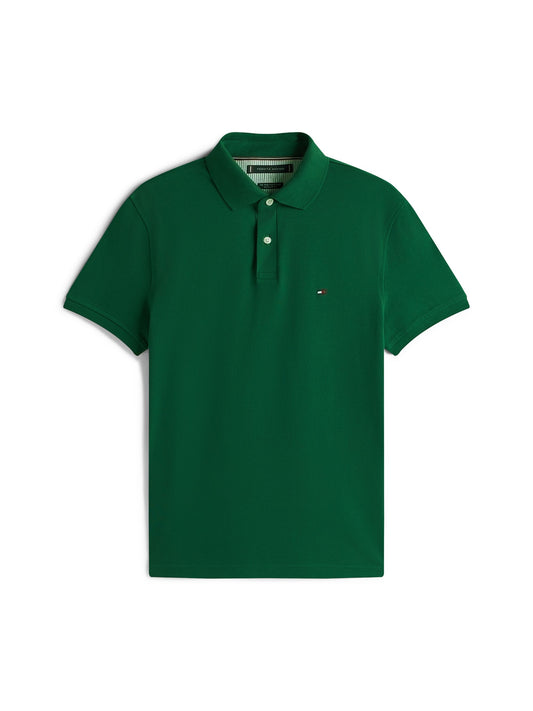 Tommy Hilfiger 1985 Regular Fit Pique Polo - Ornamental Green MW0MW17770_L6K_main_ay