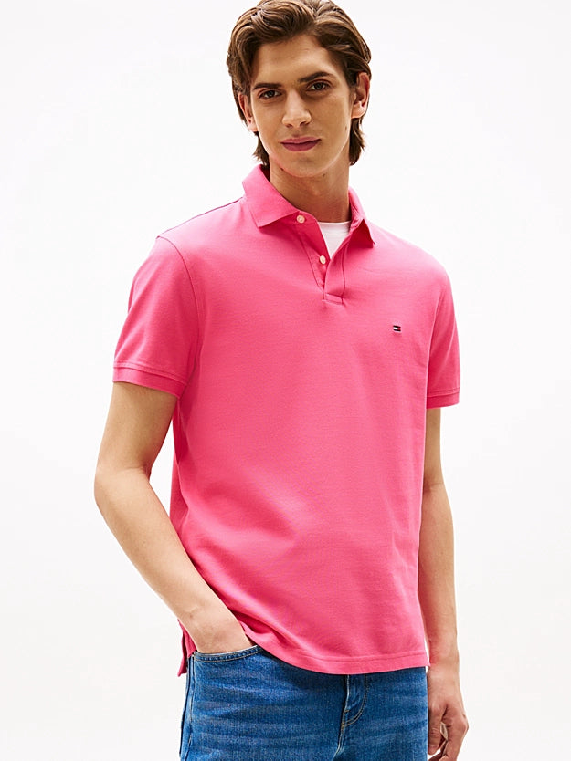 Tommy Hilfiger 1985 Regular Fit Polo Shirt - Pink Alert MW0MW17770_THW_main
