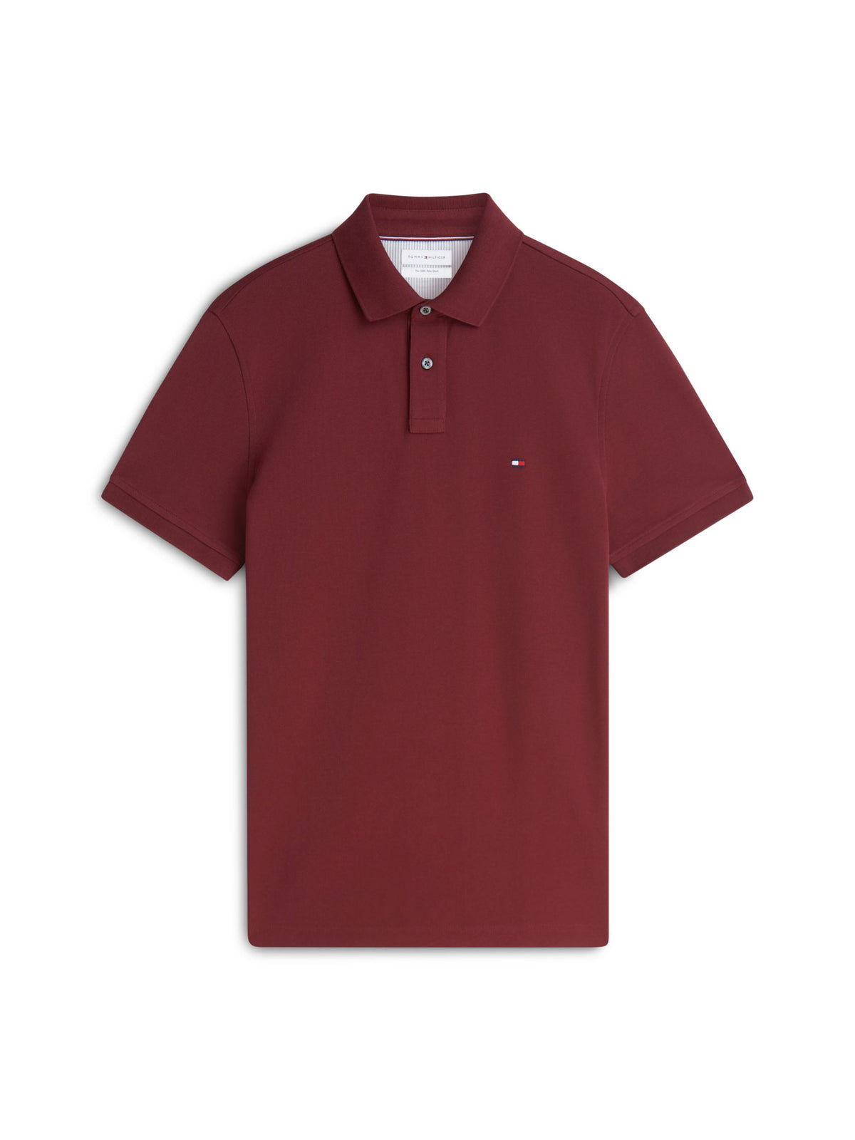 Tommy Hilfiger 1985 Regular Fit Pique Polo - Burgundy MW0MW17770_VLP_main_ay