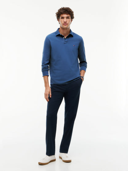 Tommy Hilfiger 1985 Long-Sleeve Polo - Aegean Sea MW0MW20183_DBZ_alternate2_ay