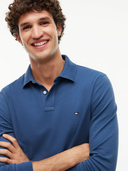 Tommy Hilfiger 1985 Long-Sleeve Polo - Aegean Sea MW0MW20183_DBZ_alternate3_ay