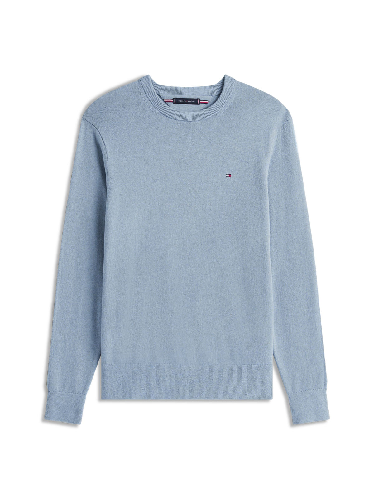 Tommy Hilfiger Pima Cotton Cashmere Crew Neck Jumper - Brisk Blue MW0MW28046_C2B_main_ay
