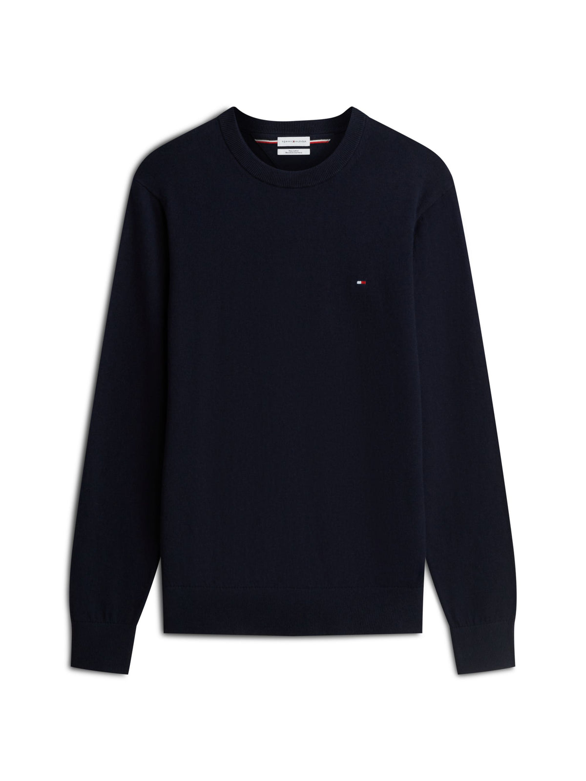 Tommy Hilfiger Pima Cotton Cashmere Crew Neck Jumper - Navy MW0MW28046_DW5_main_ay
