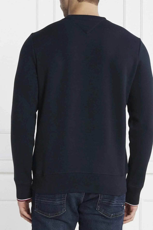Tommy Hilfiger Tipped Cuff Crew Neck Sweatshirt - Desert Sky MW0MW33639dw5-3