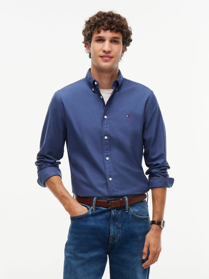 Tommy Hilfiger Heritage Oxford Shirt - Aegean Sea MW0MW35774_0GY_alternate1_ay