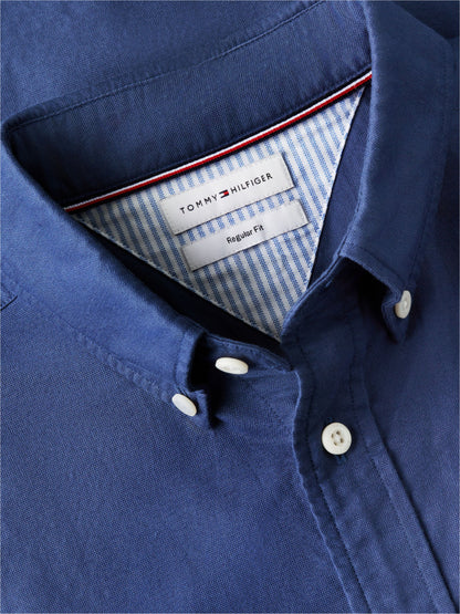 Tommy Hilfiger Heritage Oxford Shirt - Aegean Sea MW0MW35774_0GY_alternate6_ay