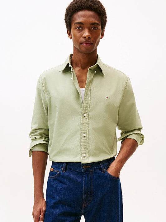 Tommy Hilfiger Regular Fit Button-Down Collar Oxford Shirt - Earth Sage MW0MW35774_0H9_main