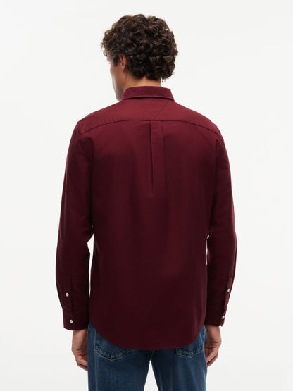 Tommy Hilfiger Heritage Oxford Shirt - Burgundy MW0MW35774_0KP_alternate4_ay