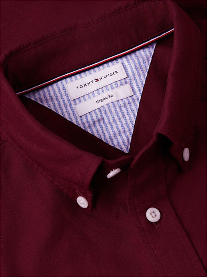 Tommy Hilfiger Heritage Oxford Shirt - Burgundy MW0MW35774_0KP_alternate5_ay