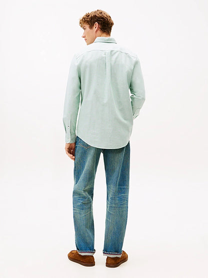 Tommy Hilfiger Regular Fit Button-Down Collar Oxford Shirt - Nouveau Green MW0MW35774_L4F_alternate3