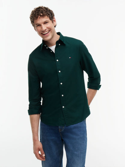 Tommy Hilfiger Heritage Oxford Shirt - Hunter Green MW0MW35774_MBP_alternate1_ay