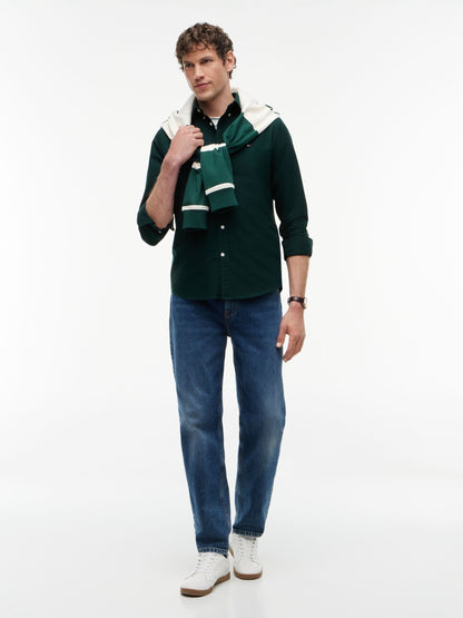 Tommy Hilfiger Heritage Oxford Shirt - Hunter Green MW0MW35774_MBP_alternate2_ay