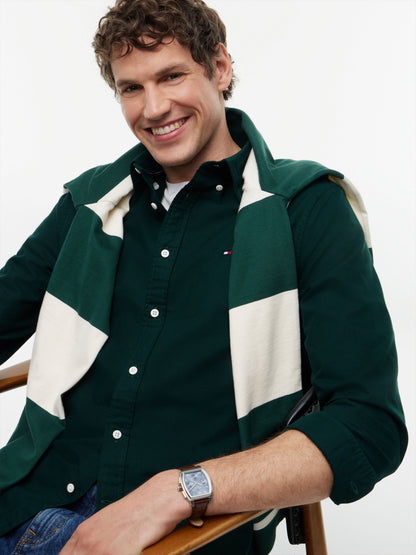 Tommy Hilfiger Heritage Oxford Shirt - Hunter Green MW0MW35774_MBP_alternate3_ay