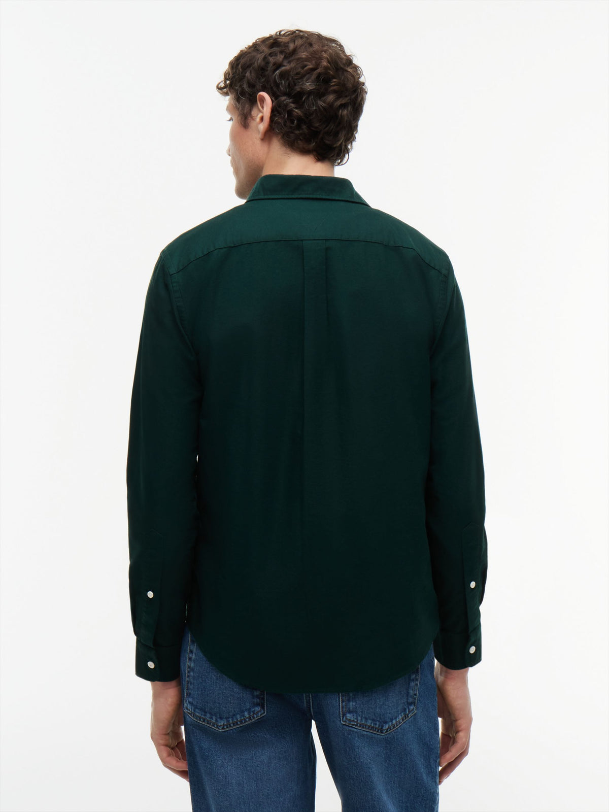 Tommy Hilfiger Heritage Oxford Shirt - Hunter Green MW0MW35774_MBP_alternate4_ay