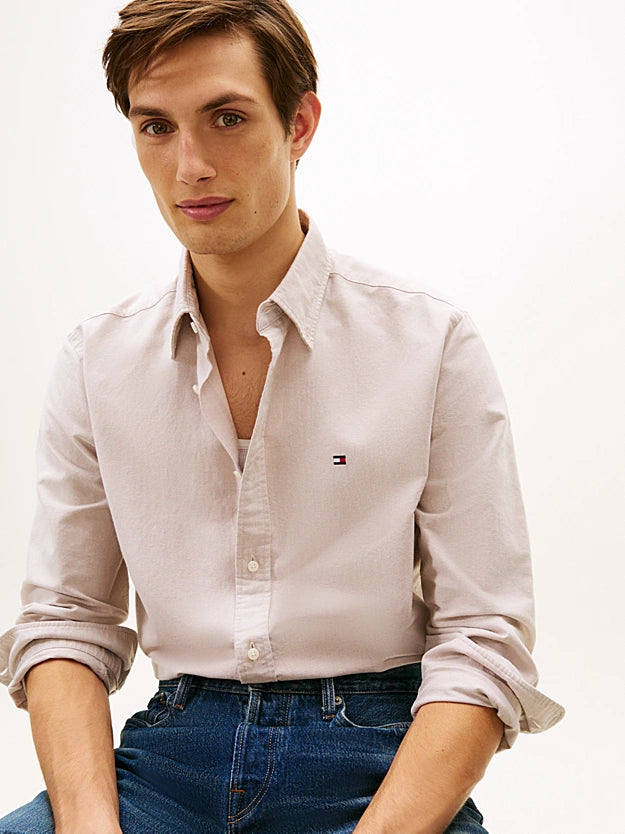 Tommy Hilfiger Regular Fit Button-Down Collar Oxford Shirt - Safari Canvas MW0MW35774_RBC_alternate1