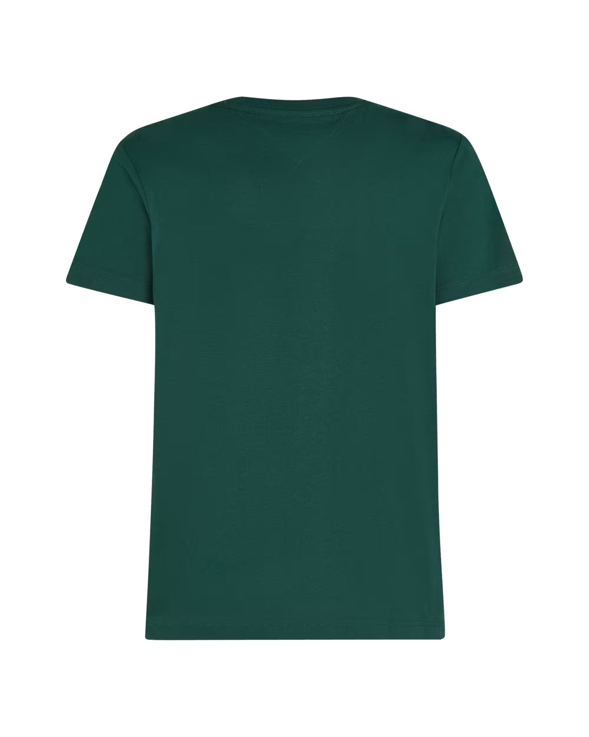 Tommy Hilfiger Rib-Knit Logo Insert Crew Neck T-Shirt - Ornamental green MW0MW36498L6K_B_C5301