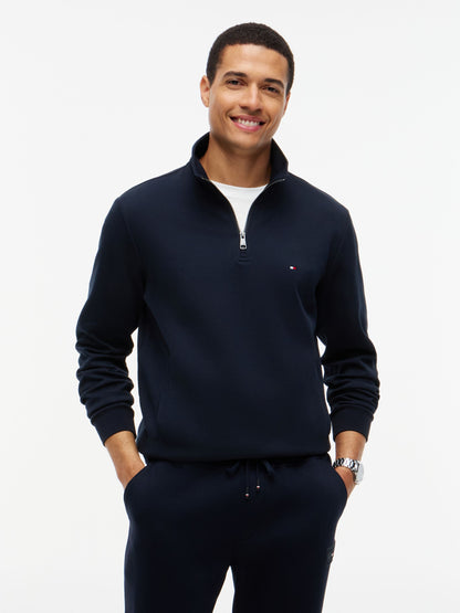 Tommy Hilfiger Essential Intechno Quarter-Zip - Navy MW0MW36510_DW5_alternate1_ay