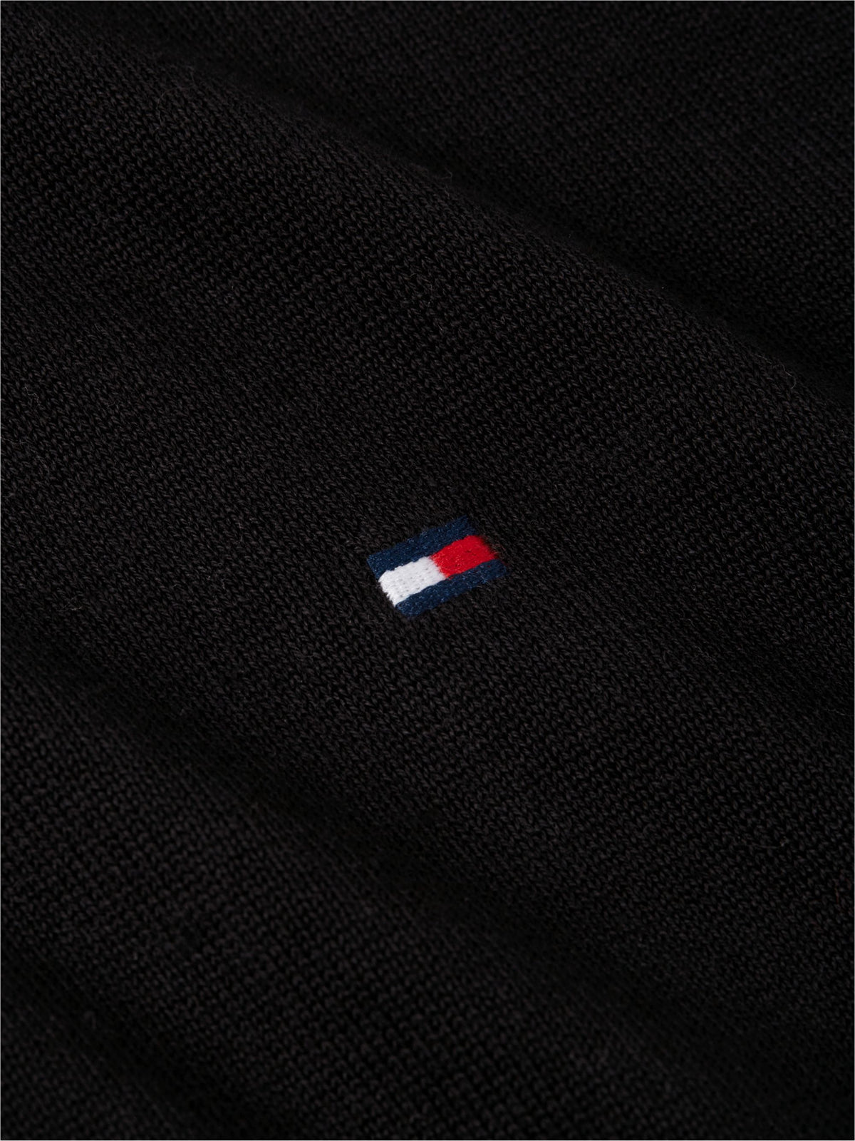 Tommy Hilfiger Essential Cotton Zip Mock Jumper - Black MW0MW37331_BDS_alternate5_ay