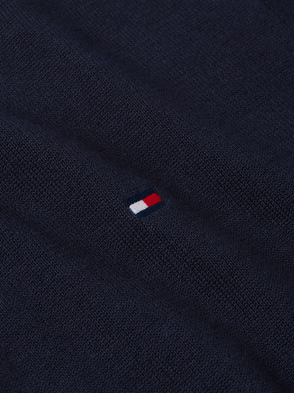 Tommy Hilfiger Essential Cotton Zip Mock Jumper - Navy MW0MW37331_DW5_alternate5_ay