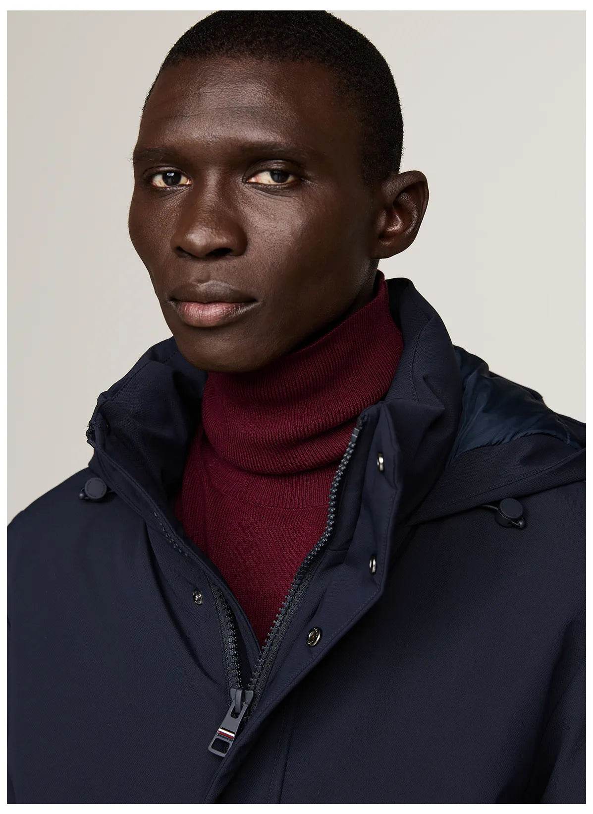 Tommy Hilfiger Padded Parka Jacket - Desert Sky MW0MW37369-DW5-3