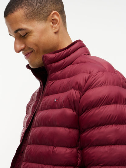 Tommy Hilfiger Flag Embroidery Packable Quilted Jacket - Burgundy MW0MW37634_VLP_alternate3_ay